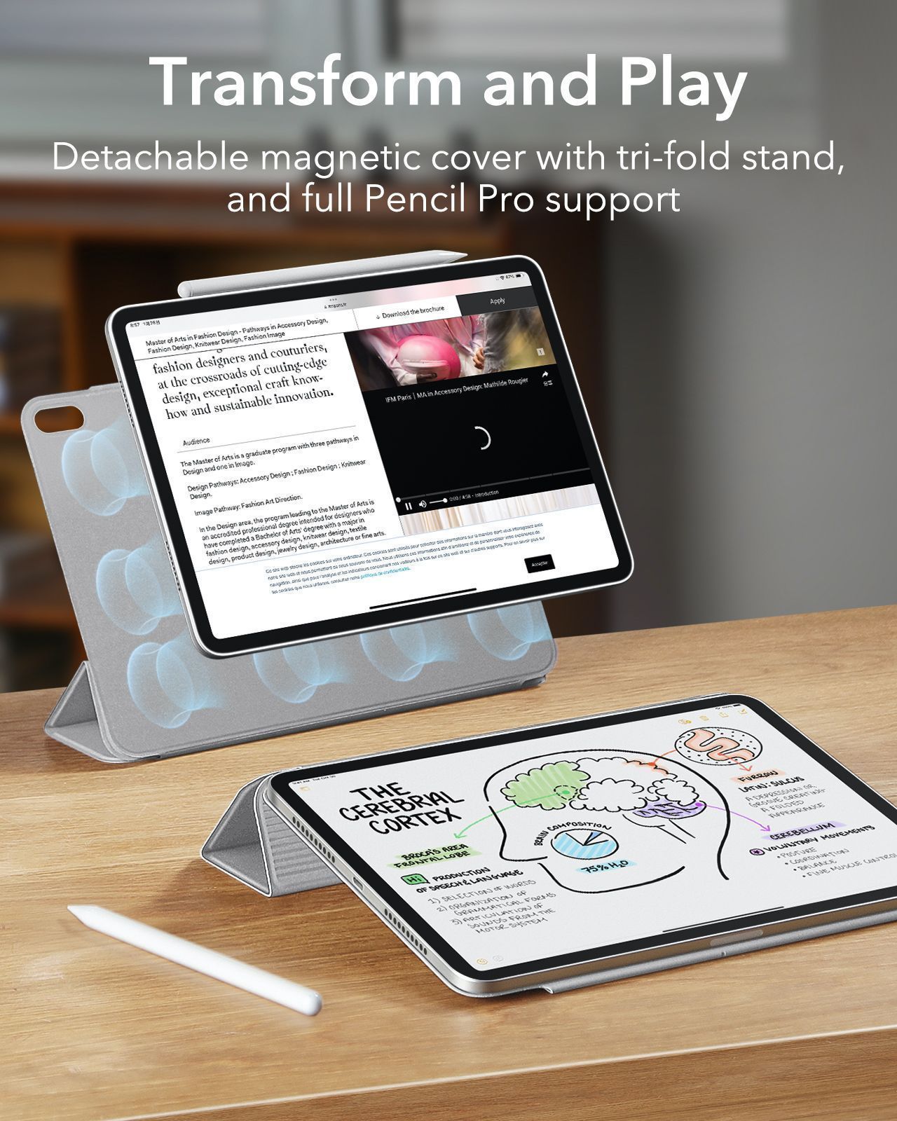 Θήκη ESR Rebound Magnetic with Clasp Grey iPad mini 6/7 ΘΗΚΕΣ ESR Θήκη ESR Rebound Magnetic with Clasp Grey iPad mini 6/7 - Image 7