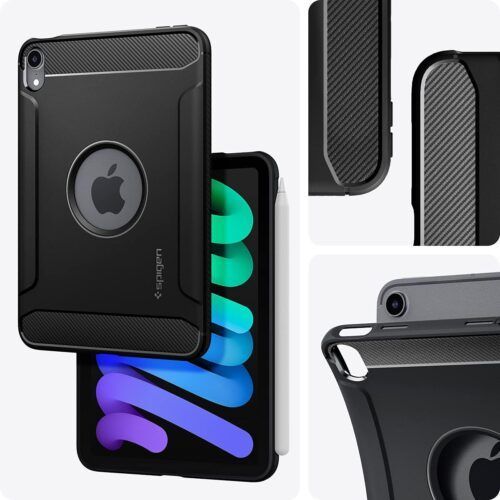 Alternative view of Θήκη Spigen Rugged Armor Black iPad Mini 6/7
