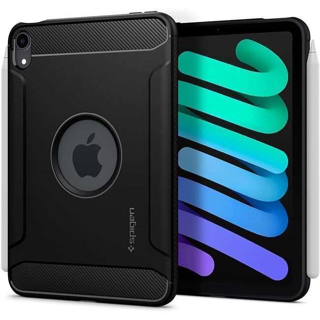 Θήκη Spigen Rugged Armor Black iPad Mini 6/7 ΘΗΚΕΣ Spigen Θήκη Spigen Rugged Armor Black iPad Mini 6/7