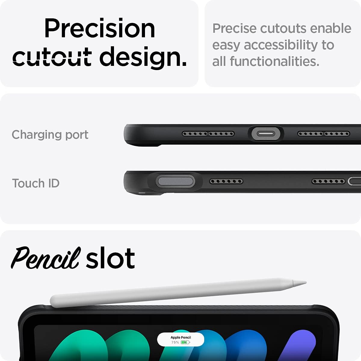 Θήκη Spigen Rugged Armor Black iPad Mini 6/7 ΘΗΚΕΣ Spigen Θήκη Spigen Rugged Armor Black iPad Mini 6/7 - Image 6