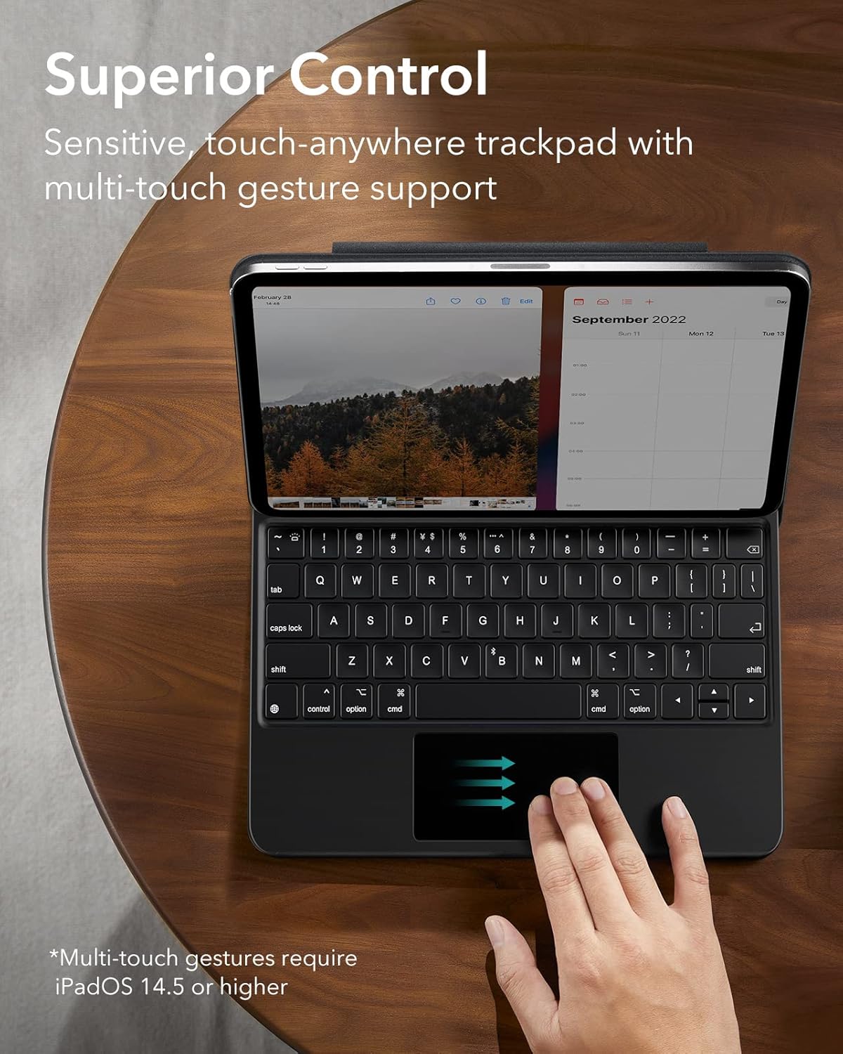Θήκη ESR Rebound Magnetic Keyboard Black iPad 10th/11th ΘΗΚΕΣ ESR Θήκη ESR Rebound Magnetic Keyboard Black iPad 10th/11th - Image 6
