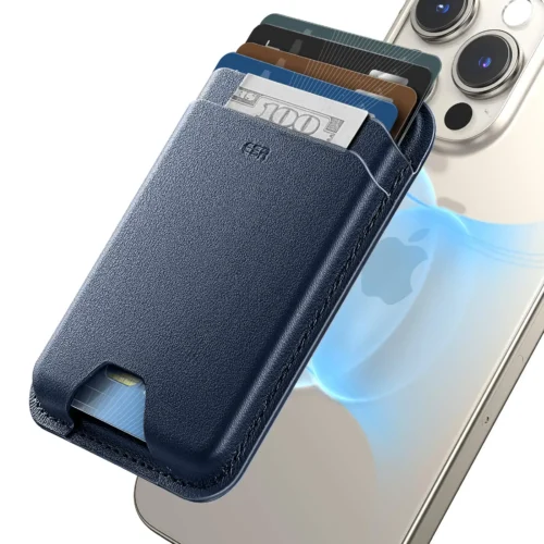 Alternative view of ESR MagSafe Magnetic Wallet Boost Dark Blue