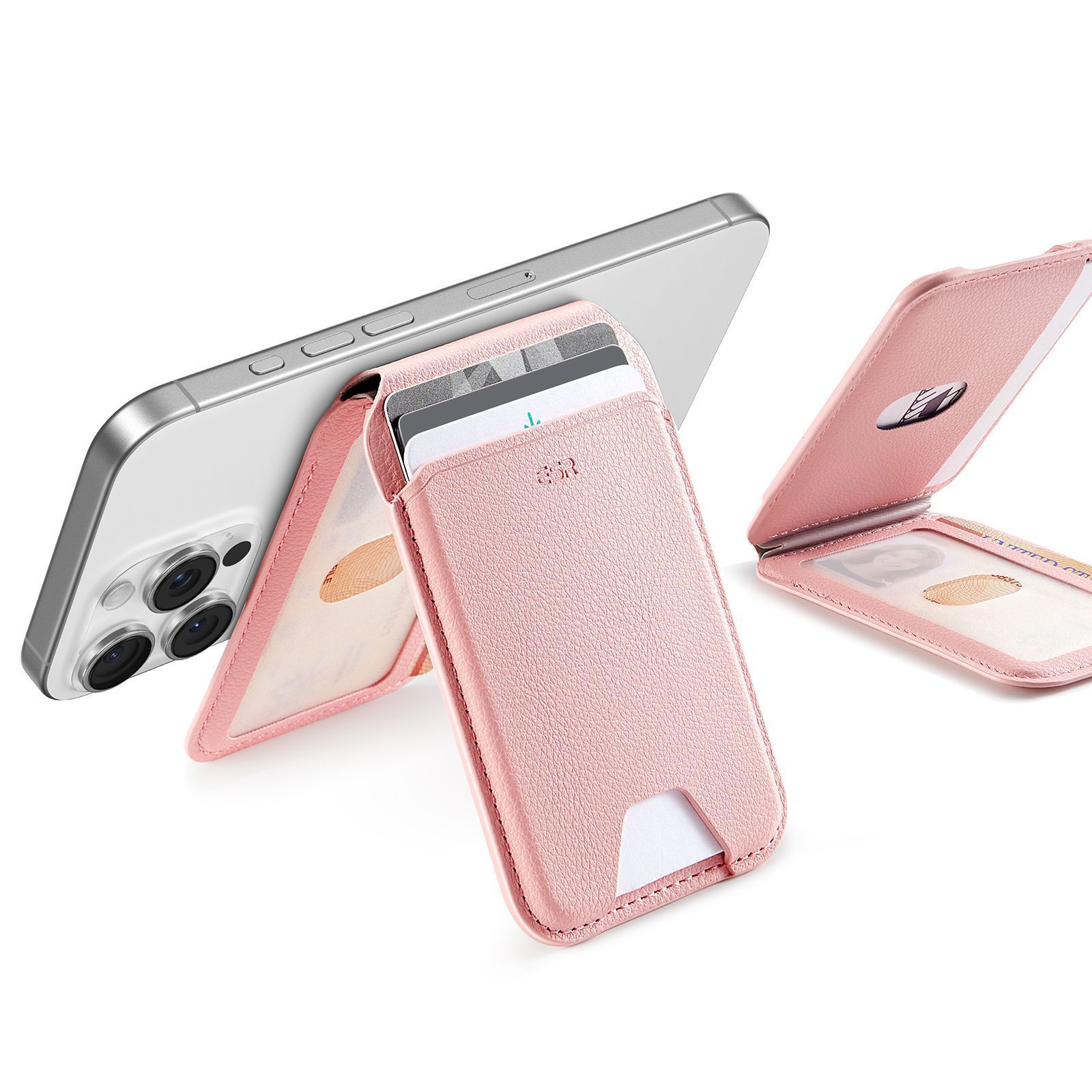 ESR MagSafe Aura Wallet Fold Stand Bublegum Pink MAGSAFE GADGETS ESR ESR MagSafe Aura Wallet Fold Stand Bublegum Pink
