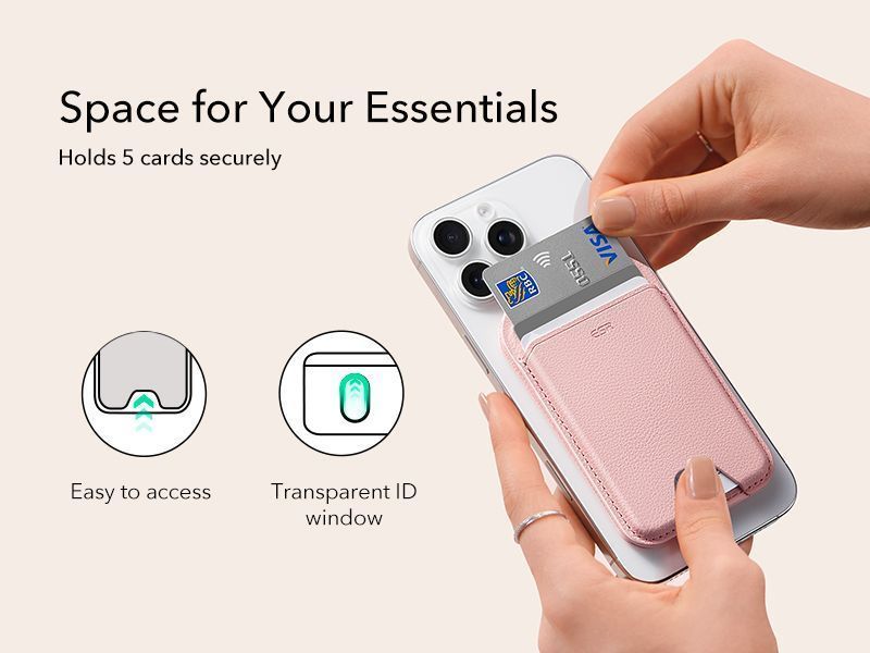 ESR MagSafe Aura Wallet Fold Stand Bublegum Pink MAGSAFE GADGETS ESR ESR MagSafe Aura Wallet Fold Stand Bublegum Pink - Image 4