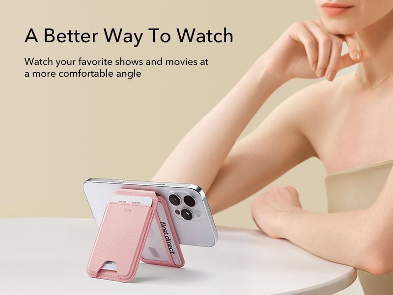ESR MagSafe Aura Wallet Fold Stand Bublegum Pink MAGSAFE GADGETS ESR ESR MagSafe Aura Wallet Fold Stand Bublegum Pink - Image 6