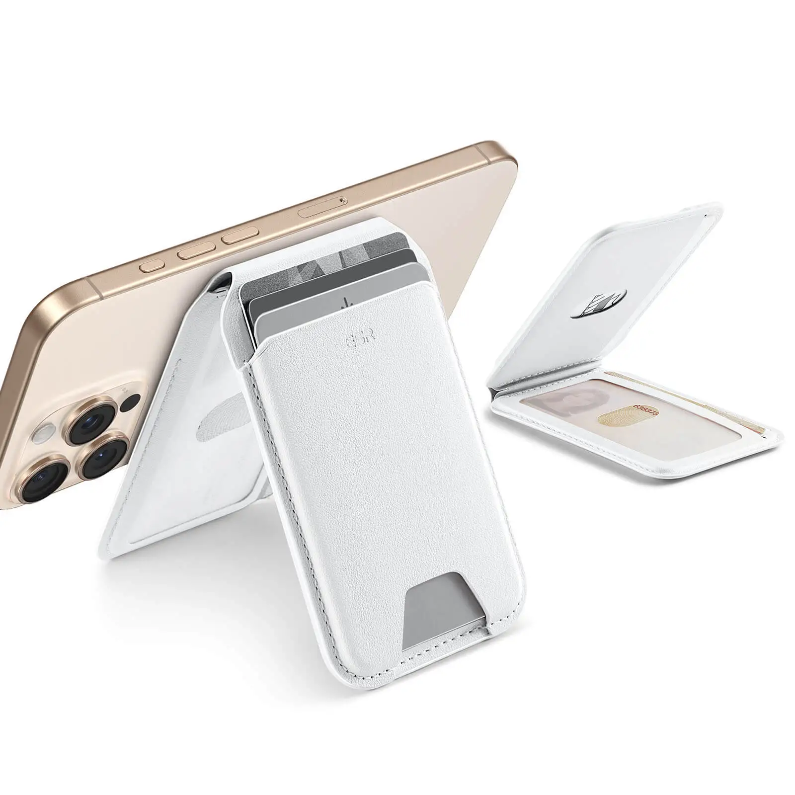 ESR MagSafe Aura Wallet Fold Stand Bright White MAGSAFE GADGETS ESR ESR MagSafe Aura Wallet Fold Stand Bright White