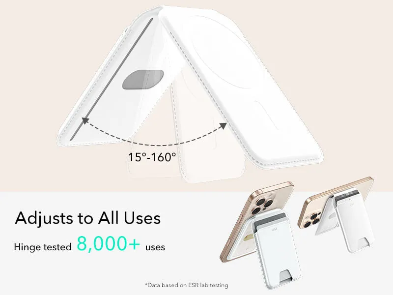 ESR MagSafe Aura Wallet Fold Stand Bright White MAGSAFE GADGETS ESR ESR MagSafe Aura Wallet Fold Stand Bright White - Image 6