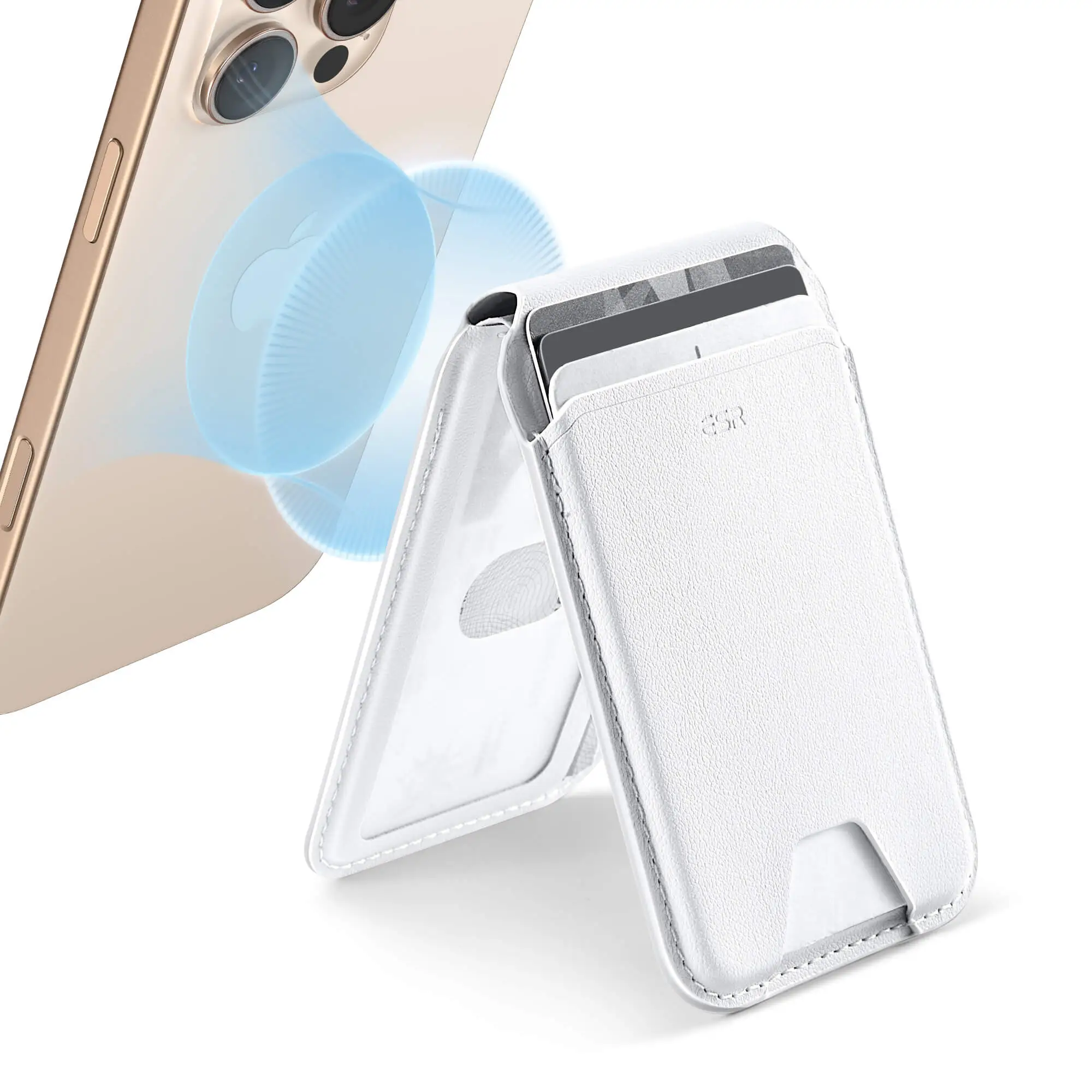 ESR MagSafe Aura Wallet Fold Stand Bright White MAGSAFE GADGETS ESR ESR MagSafe Aura Wallet Fold Stand Bright White - Image 7