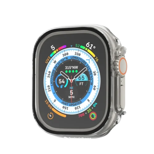SwitchEasy Hybrid Series 2in1 Glass Case Clear Apple Watch 49mm APPLE WATCH SwitchEasy SwitchEasy Hybrid Series 2in1 Glass Case Clear Apple Watch 49mm