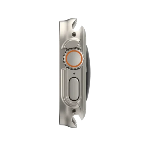 Alternative view of SwitchEasy Hybrid Series 2in1 Glass Case Titanium Apple Watch 49mm