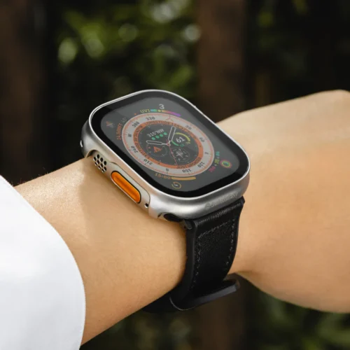 Alternative view of SwitchEasy Hybrid Series 2in1 Glass Case Clear Apple Watch 49mm