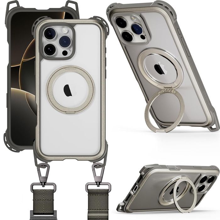Θήκη MagEasy Odyssey Ultra M with Lanyard Magsafe Titanium iPhone 16 Pro Max ΘΗΚΕΣ MagEasy Θήκη MagEasy Odyssey Ultra M with Lanyard Magsafe Titanium iPhone 16 Pro Max