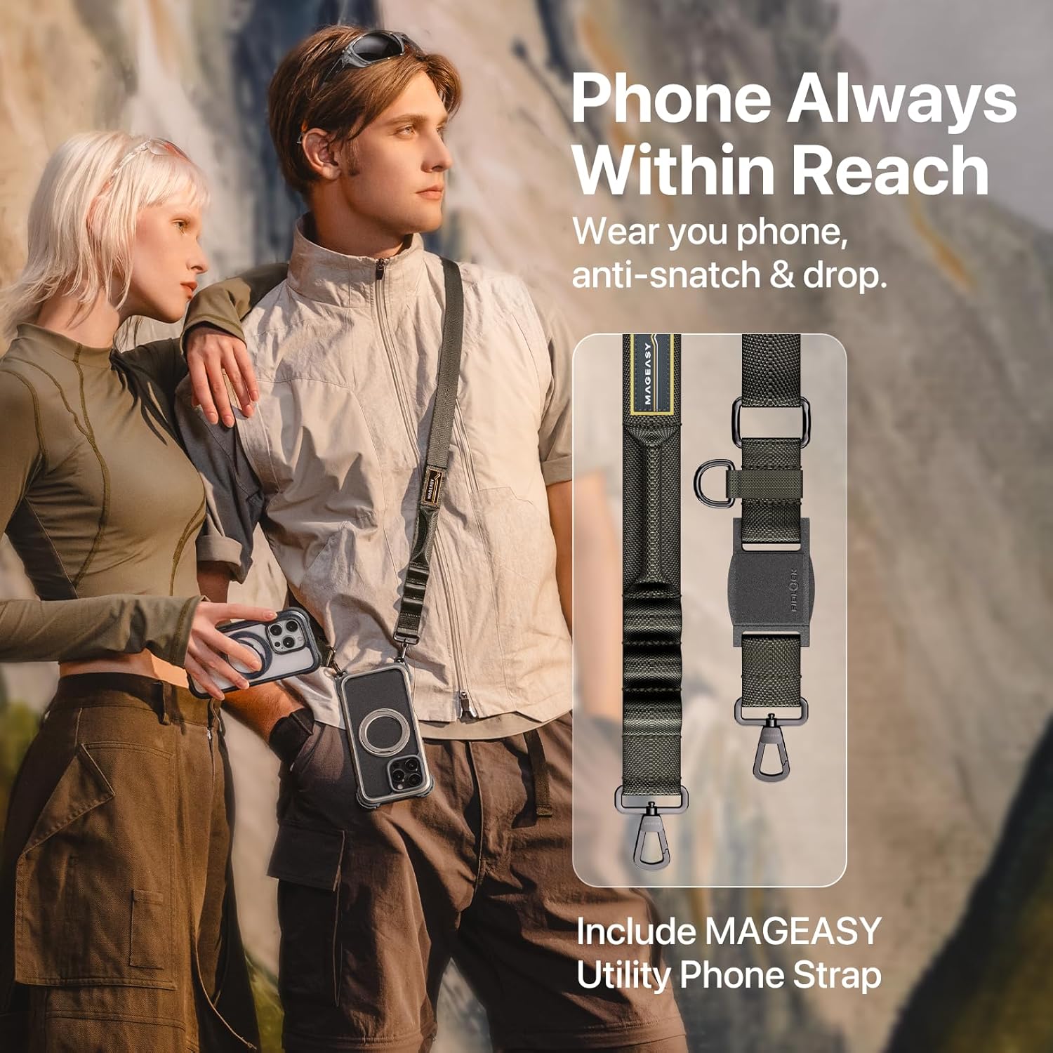Θήκη MagEasy Odyssey Ultra M with Lanyard Magsafe Titanium iPhone 16 Pro Max ΘΗΚΕΣ MagEasy Θήκη MagEasy Odyssey Ultra M with Lanyard Magsafe Titanium iPhone 16 Pro Max - Image 4