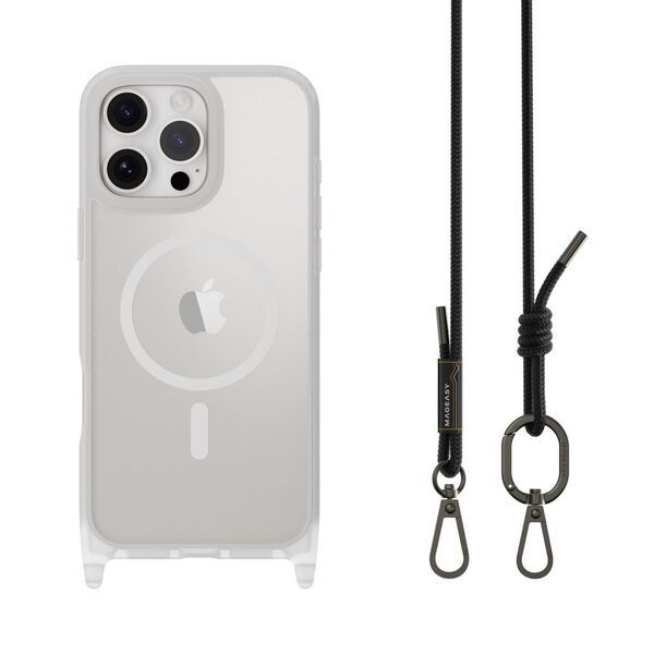 Θήκη MagEasy Roar M with Lanyard Magsafe Transparent iPhone 16 Pro ΘΗΚΕΣ MagEasy Θήκη MagEasy Roar M with Lanyard Magsafe Transparent iPhone 16 Pro