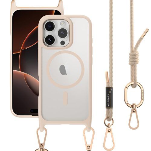 Θήκη MagEasy Roar M with Lanyard Magsafe Rose iPhone 16 Pro Max ΘΗΚΕΣ MagEasy Θήκη MagEasy Roar M with Lanyard Magsafe Rose iPhone 16 Pro Max
