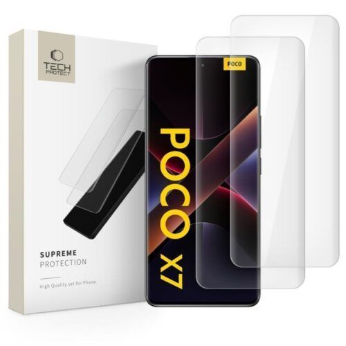 (2 Pack) Tech-Protect UV Glass Xiaomi Redmi Note 14 Pro/Note 14 Pro+ 5G/Poco X7 ΠΡΟΣΤΑΣΙΑ ΟΘΟΝΗΣ Tech-Protect (2 Pack) Tech-Protect UV Glass Xiaomi Redmi Note 14 Pro/Note 14 Pro+ 5G/Poco X7
