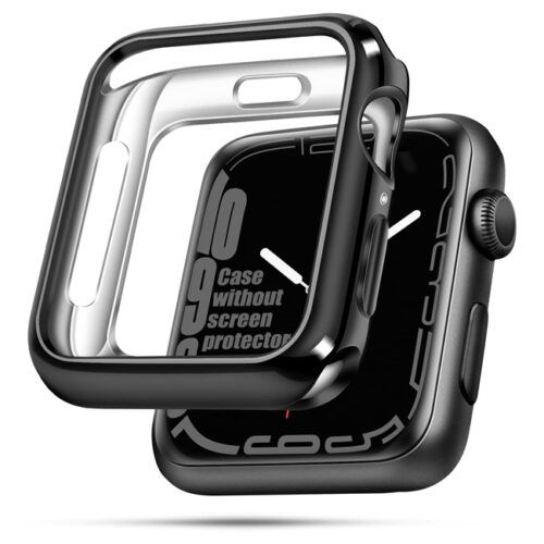 Θήκη Orso Ultra Thin Silicone Black Apple Watch 45mm