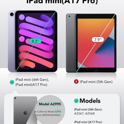 Alternative view of (2-Pack) ESR Premium Quality Tempered Glass iPad mini 6/7 (With Easy Installation Frame)