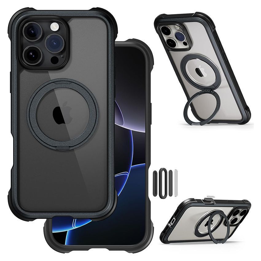 Θήκη MagEasy Odyssey Stand M Magsafe Metal Black iPhone 16 Pro Max ΘΗΚΕΣ MagEasy Θήκη MagEasy Odyssey Stand M Magsafe Metal Black iPhone 16 Pro Max