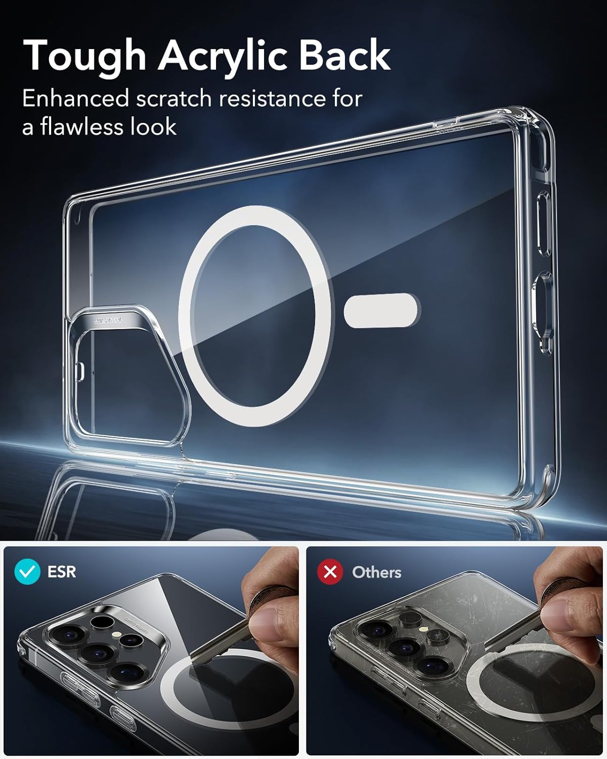 Θήκη ESR Classic Hybrid MagSafe Clear Samsung Galaxy S25 Ultra ΘΗΚΕΣ ESR Θήκη ESR Classic Hybrid MagSafe Clear Samsung Galaxy S25 Ultra - Image 4