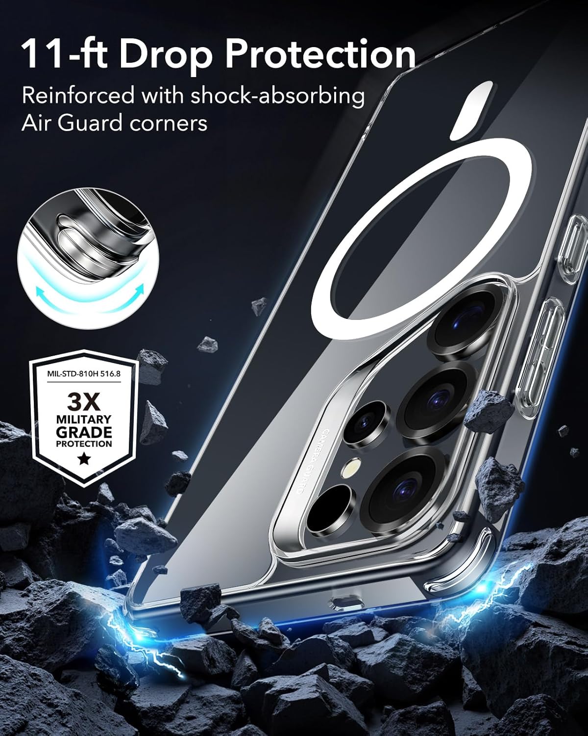 Θήκη ESR Classic Hybrid MagSafe Clear Samsung Galaxy S25 Ultra ΘΗΚΕΣ ESR Θήκη ESR Classic Hybrid MagSafe Clear Samsung Galaxy S25 Ultra - Image 6