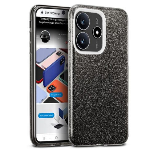 Θήκη Hybrid Strass Black Xiaomi Redmi Note 14 5G