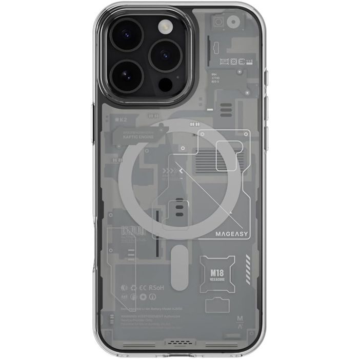 Θήκη MagEasy Xray M Magsafe Transparent iPhone 16 Pro Max ΘΗΚΕΣ MagEasy Θήκη MagEasy Xray M Magsafe Transparent iPhone 16 Pro Max