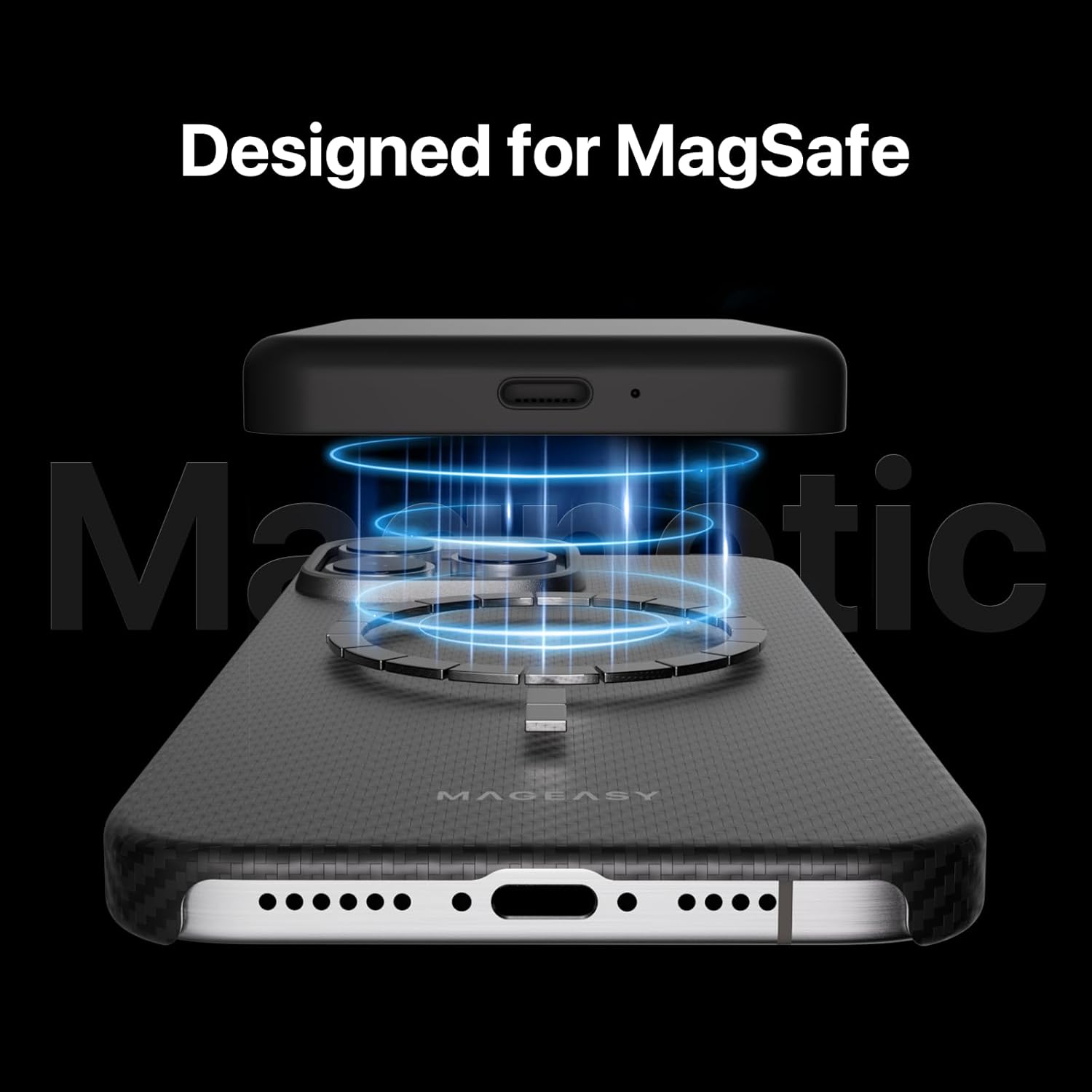 Θήκη MagEasy Kev M Magsafe Aramid Fiber iPhone 16 Pro Max ΘΗΚΕΣ MagEasy Θήκη MagEasy Kev M Magsafe Aramid Fiber iPhone 16 Pro Max - Image 3