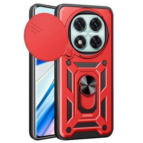 Θήκη Combo Kickstand Slide Camera Red Xiaomi Redmi Note 14 Pro+ 5G ΘΗΚΕΣ Orso Θήκη Combo Kickstand Slide Camera Red Xiaomi Redmi Note 14 Pro+ 5G