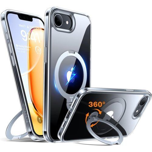 Θήκη Torras Ostand Spin MagSafe Kickstand Clear iPhone 16e/17e STOCK OFFERS TORRAS Θήκη Torras Ostand Spin MagSafe Kickstand Clear iPhone 16e/17e