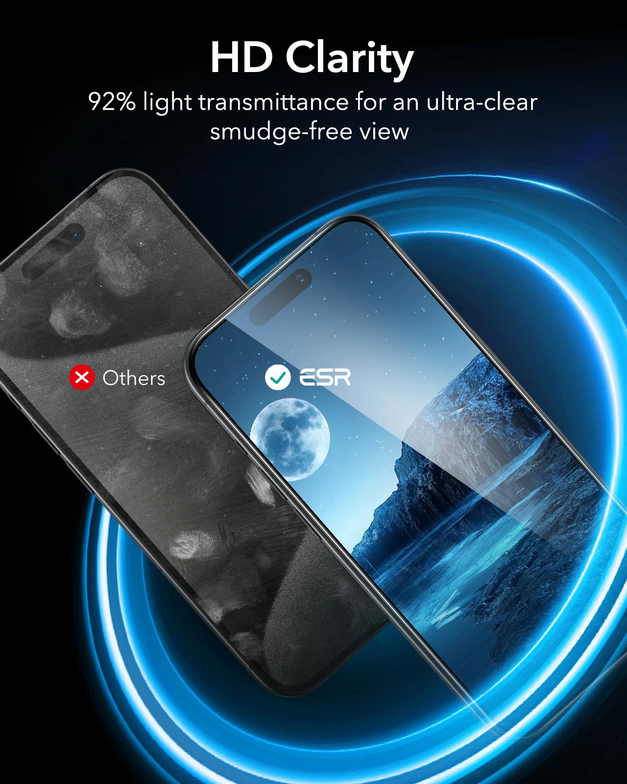 ESR Premium Quality Tempered Glass iPhone 16 Plus (3-Pack With Easy Installation Tray) ΠΡΟΣΤΑΣΙΑ ΟΘΟΝΗΣ ESR ESR Premium Quality Tempered Glass iPhone 16 Plus (3-Pack With Easy Installation Tray) - Image 5
