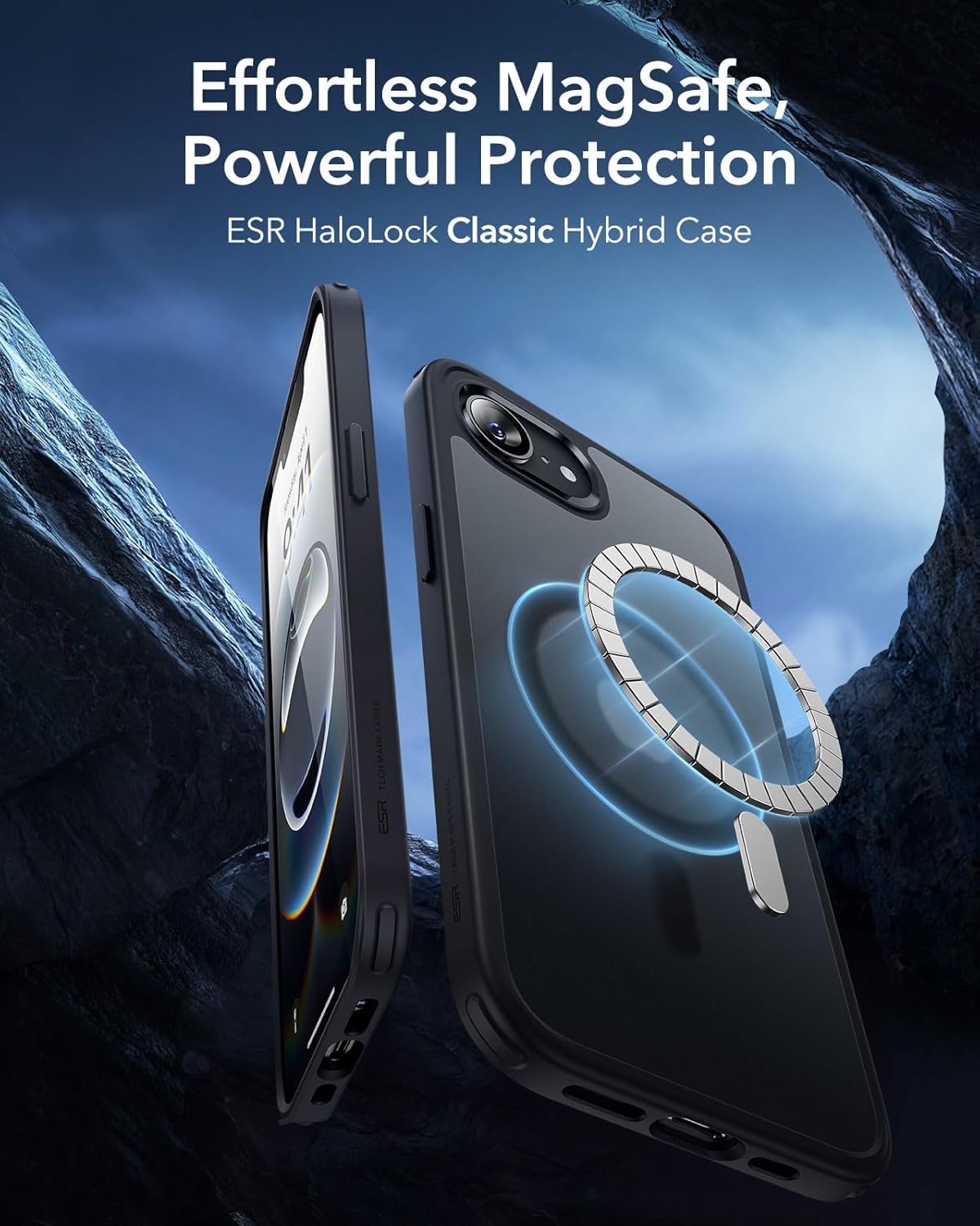 Θήκη ESR Classic Hybrid HaloLock MagSafe Frosted Black iPhone 16e/17e STOCK OFFERS ESR Θήκη ESR Classic Hybrid HaloLock MagSafe Frosted Black iPhone 16e/17e - Image 5