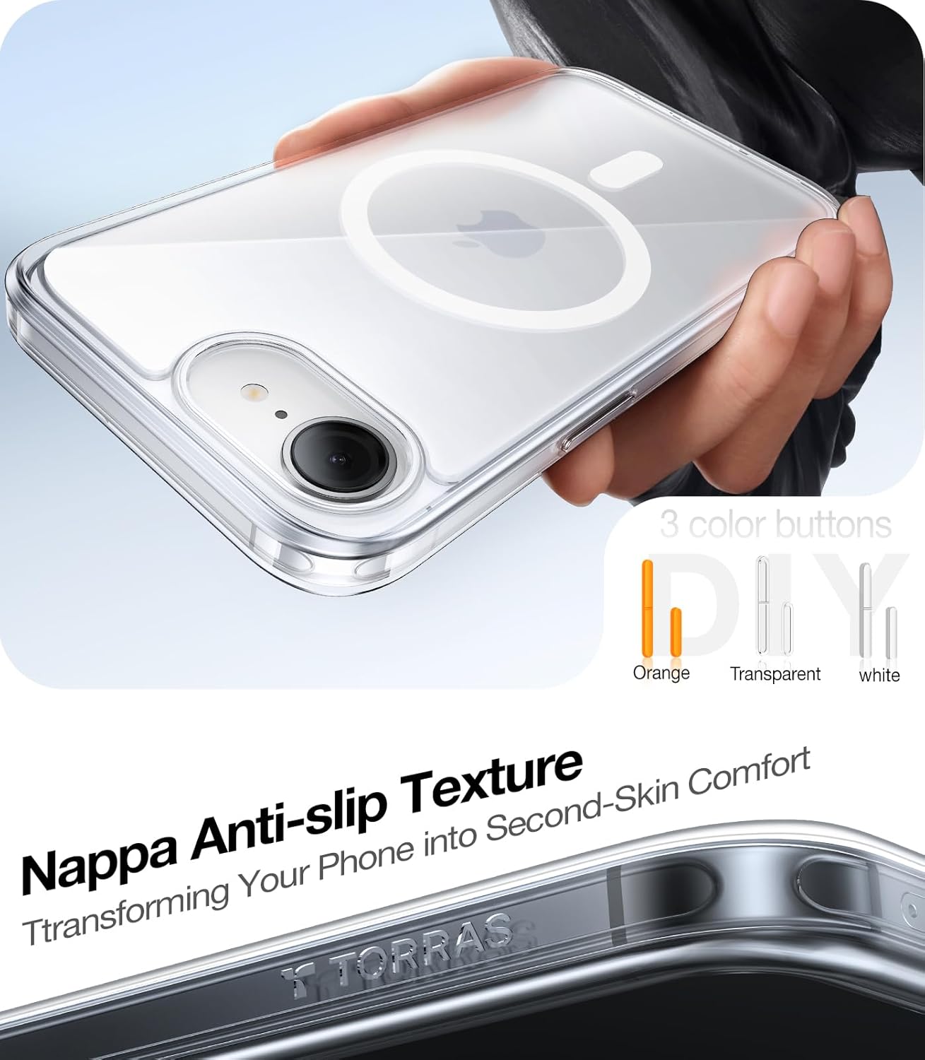 Θήκη Torras Guardian MagSafe Clear iPhone 16e/17e STOCK OFFERS TORRAS Θήκη Torras Guardian MagSafe Clear iPhone 16e/17e - Image 3