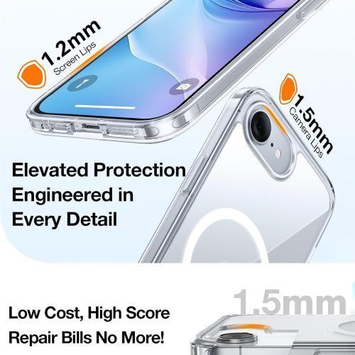 Alternative view of Θήκη Torras Guardian MagSafe Clear iPhone 16e/17e