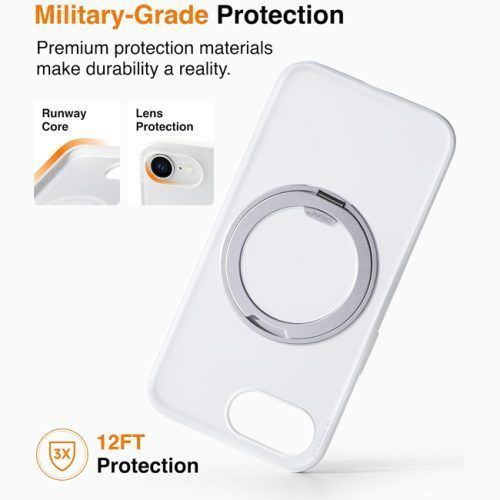 Alternative view of Θήκη Torras O Fitness MagSafe Kickstand Matte White iPhone 16e/17e
