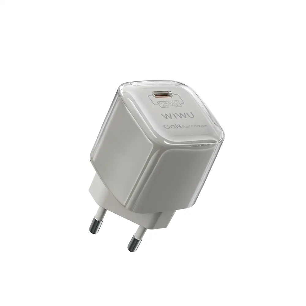 WiWU Jello 30W USB-C GaN Fast Charger with Cable Titanium (U017) ANDROID WIWU WiWU Jello 30W USB-C GaN Fast Charger with Cable Titanium (U017) - Image 2