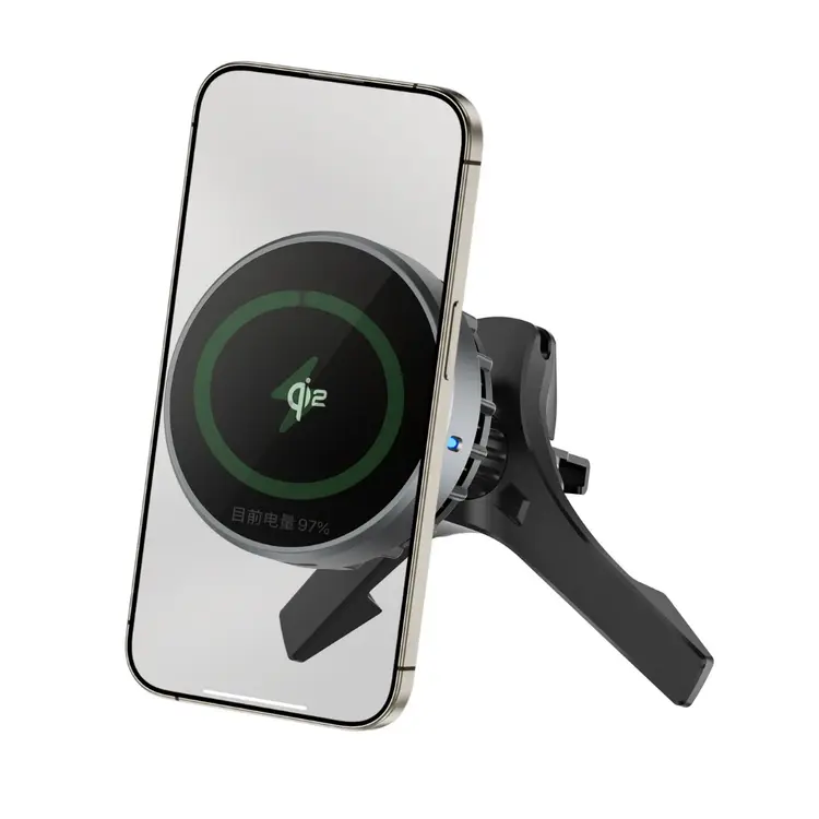 WiWU Qi2 MagSafe Air Vent Car Charger Black (CH-319) ΑΞΕΣΟΥΑΡ MAGSAFE WIWU WiWU Qi2 MagSafe Air Vent Car Charger Black (CH-319) - Image 6