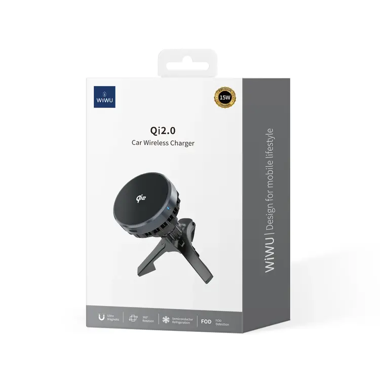 WiWU Qi2 MagSafe Air Vent Car Charger Black (CH-319) ΑΞΕΣΟΥΑΡ MAGSAFE WIWU WiWU Qi2 MagSafe Air Vent Car Charger Black (CH-319) - Image 4