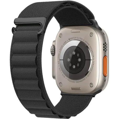 Λουράκι Orso Alpine Nylon Loop Black Apple Watch 44/45/46/49mm