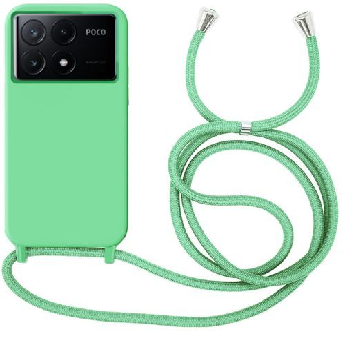 Θήκη Liquid Silicone Κορδόνι Spring Green Poco X6 Pro 5G
