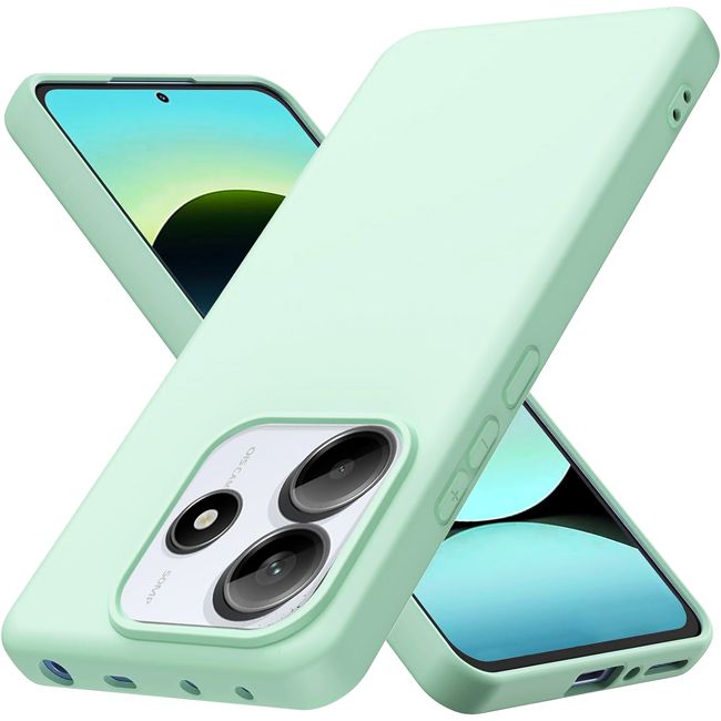 Θήκη Rubber Silk Mint Xiaomi Redmi Note 14 5G ΘΗΚΕΣ Orso Θήκη Rubber Silk Mint Xiaomi Redmi Note 14 5G