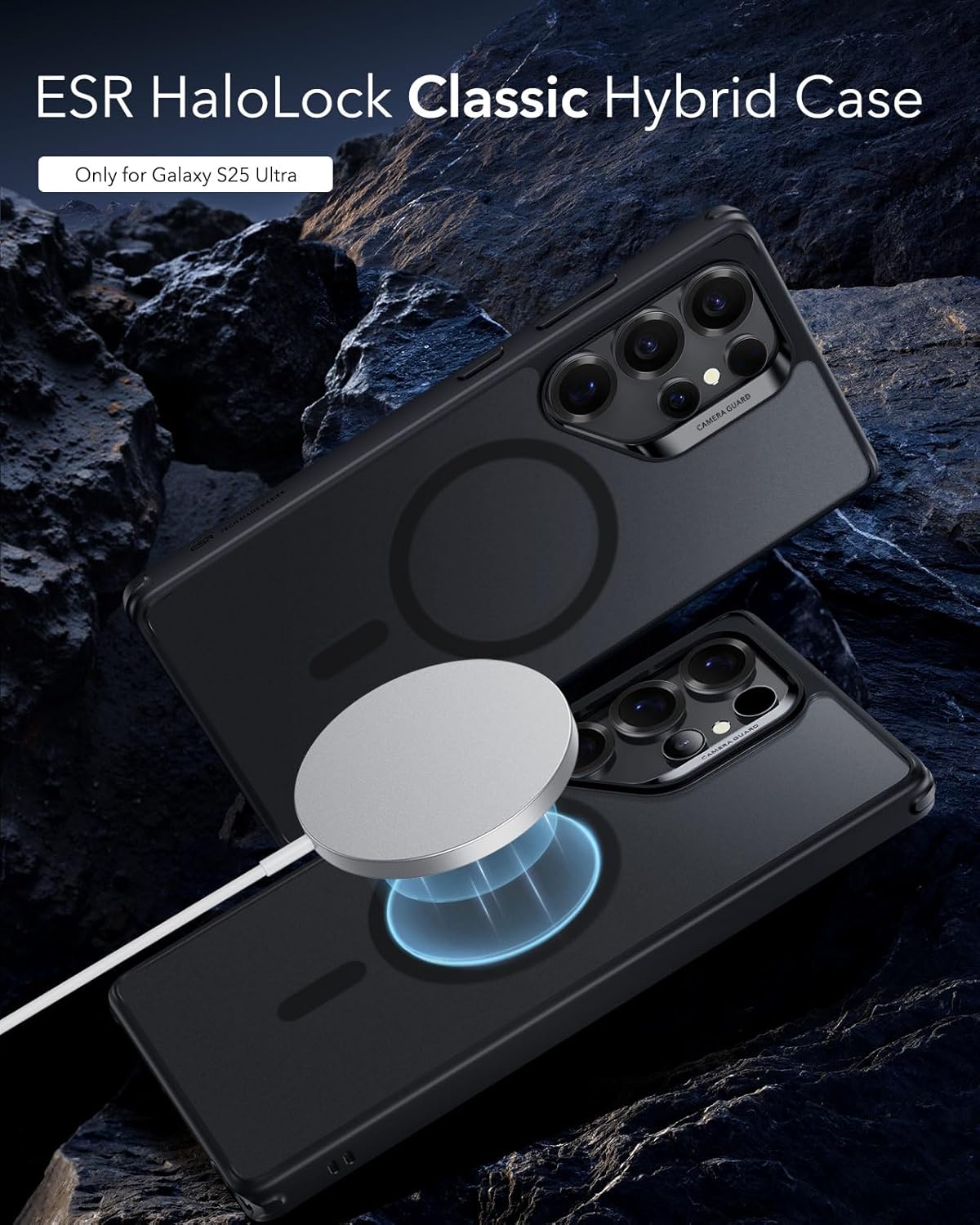 Θήκη ESR Classic Hybrid MagSafe Frosted Black Samsung Galaxy S25 Ultra ΘΗΚΕΣ ESR Θήκη ESR Classic Hybrid MagSafe Frosted Black Samsung Galaxy S25 Ultra - Image 3