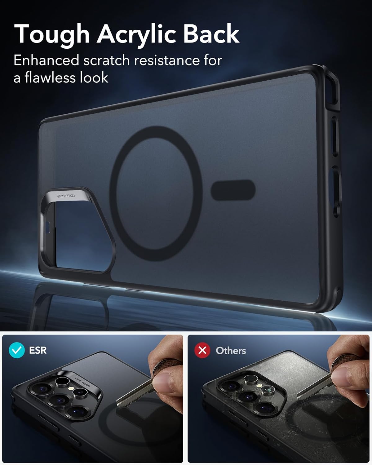 Θήκη ESR Classic Hybrid MagSafe Frosted Black Samsung Galaxy S25 Ultra ΘΗΚΕΣ ESR Θήκη ESR Classic Hybrid MagSafe Frosted Black Samsung Galaxy S25 Ultra - Image 8