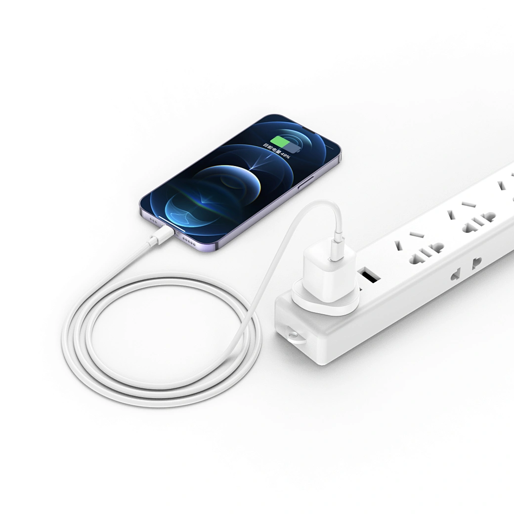 WiWU Nano GaN Fast Charger with USB-C Cable 30W White (U006) ANDROID WIWU WiWU Nano GaN Fast Charger with USB-C Cable 30W White (U006) - Image 3