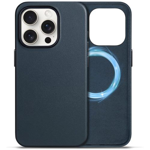 Θήκη Orso PU Leather MagSafe Blue iPhone 15 Pro