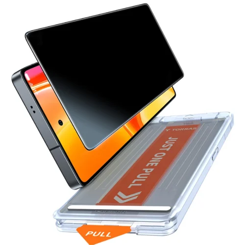 Torras Install Master GlassGo Full Cover Privacy Tempered Glass Samsung Galaxy S25 Ultra