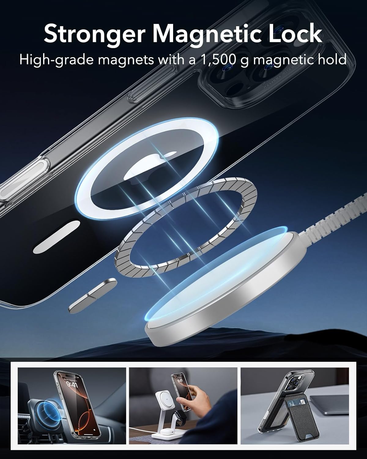 Θήκη ESR Classic Hybrid (Camera Control Button) MagSafe Clear iPhone 16 Pro Max ΘΗΚΕΣ ESR Θήκη ESR Classic Hybrid (Camera Control Button) MagSafe Clear iPhone 16 Pro Max - Image 6