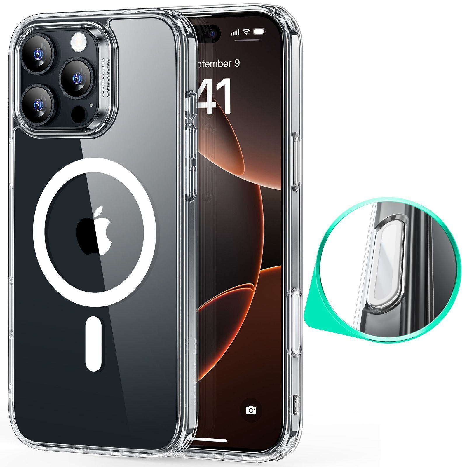 Θήκη ESR Classic Hybrid (Camera Control Button) MagSafe Clear iPhone 16 Pro Max ΘΗΚΕΣ ESR Θήκη ESR Classic Hybrid (Camera Control Button) MagSafe Clear iPhone 16 Pro Max