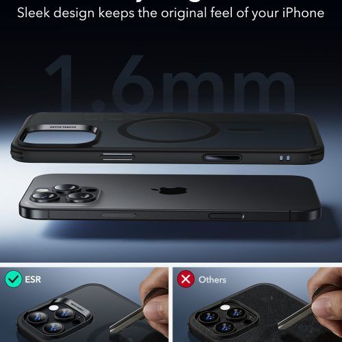 Alternative view of Θήκη ESR Classic Hybrid (Camera Control Button) MagSafe Frosted Black iPhone 16 Pro Max