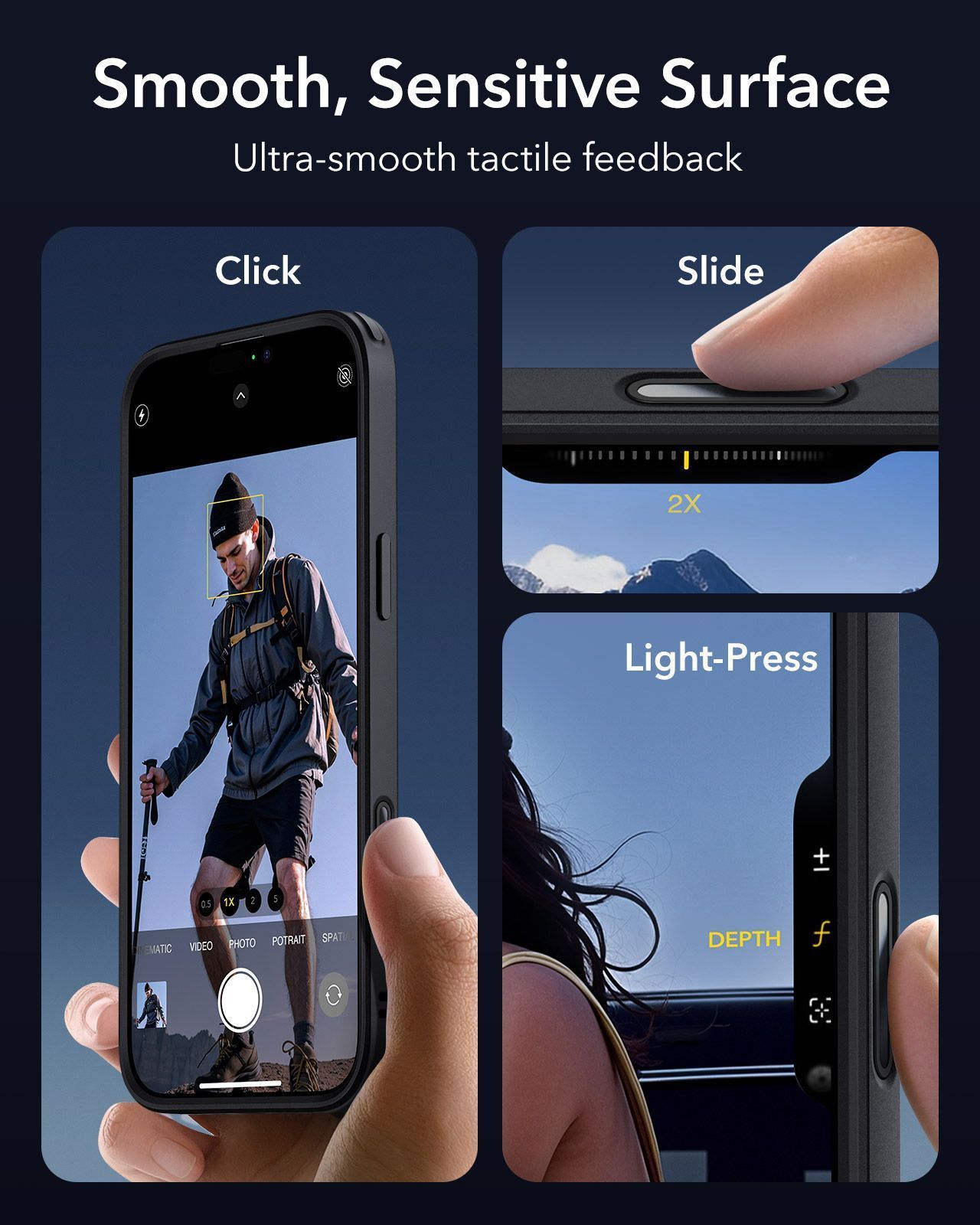 Θήκη ESR Classic Hybrid (Camera Control Button) MagSafe Frosted Black iPhone 16 Pro Max ΘΗΚΕΣ ESR Θήκη ESR Classic Hybrid (Camera Control Button) MagSafe Frosted Black iPhone 16 Pro Max - Image 8